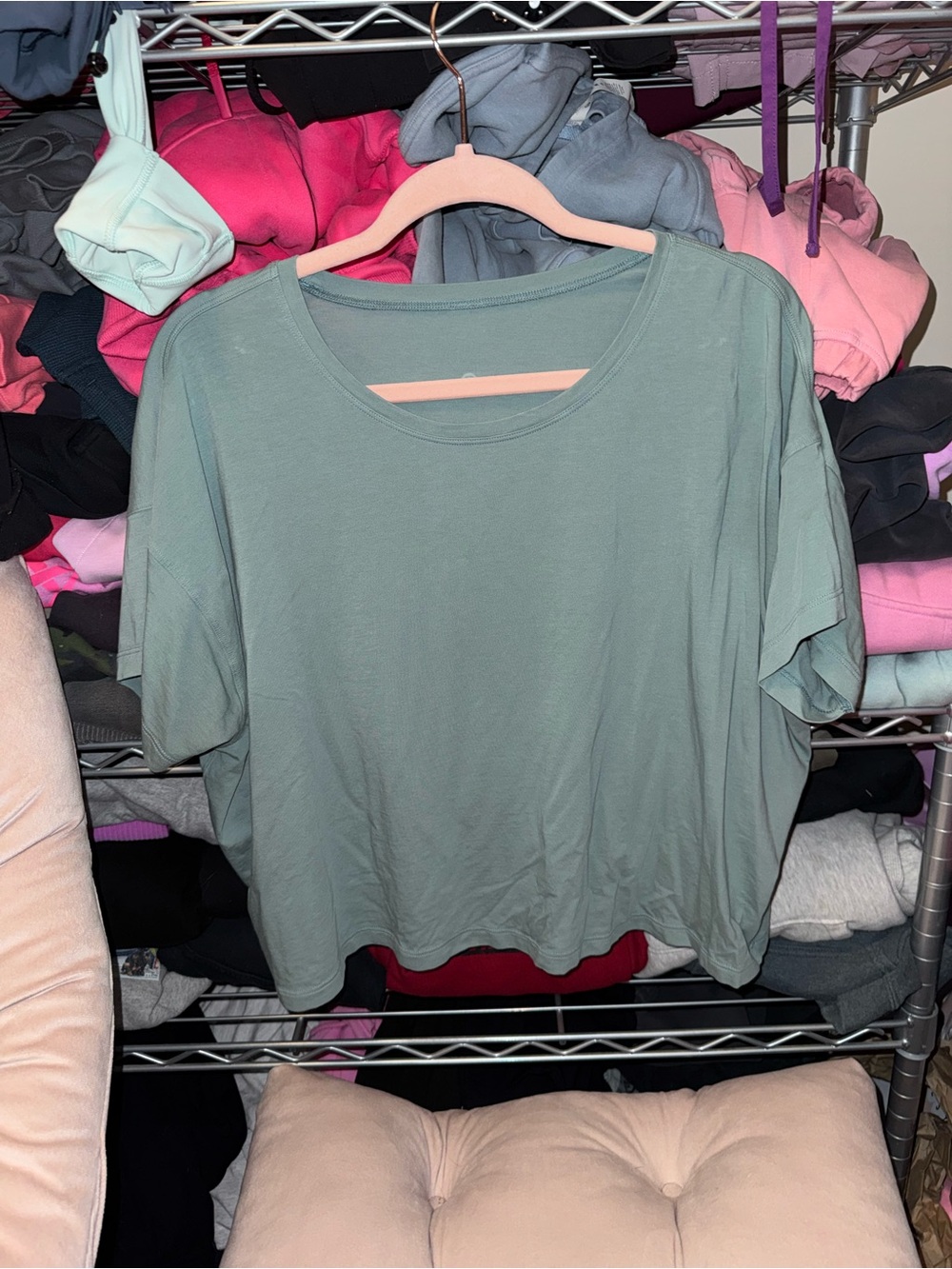 Lululemon Relaxed Short-Sleeve Scoop Neck Tee — Sage Green - 12/14